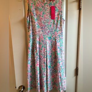 Lilly Pulitzer Kinsey Dress in Resort White Love Bug